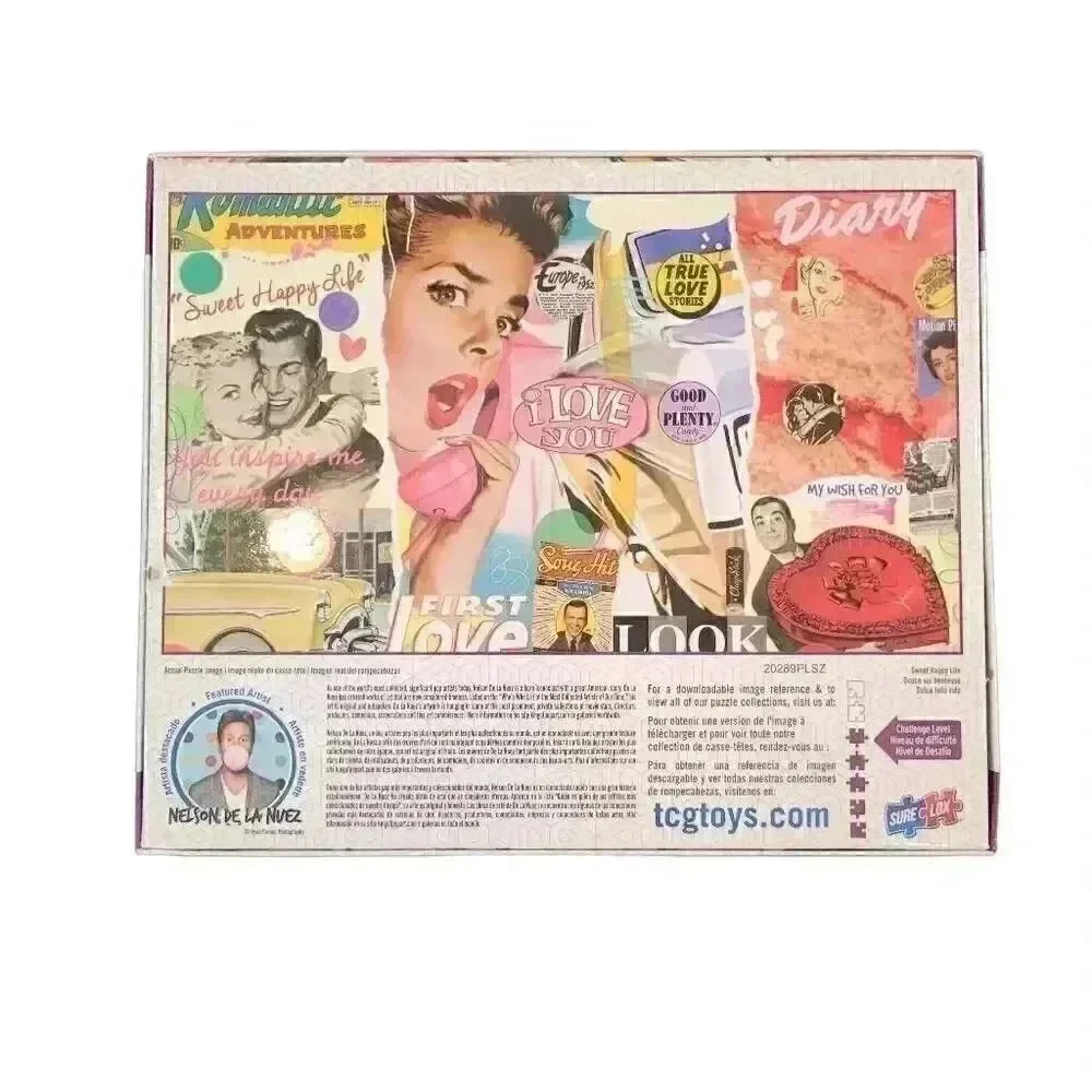 Sure-Lox Sweet Happy Life 1500PC Puzzle by King of Pop Art Nelson De La Nuez